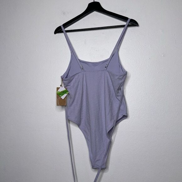 BERLOOK Textured Tie One-Piece Swimsuit Size Large - Picture 4 of 10